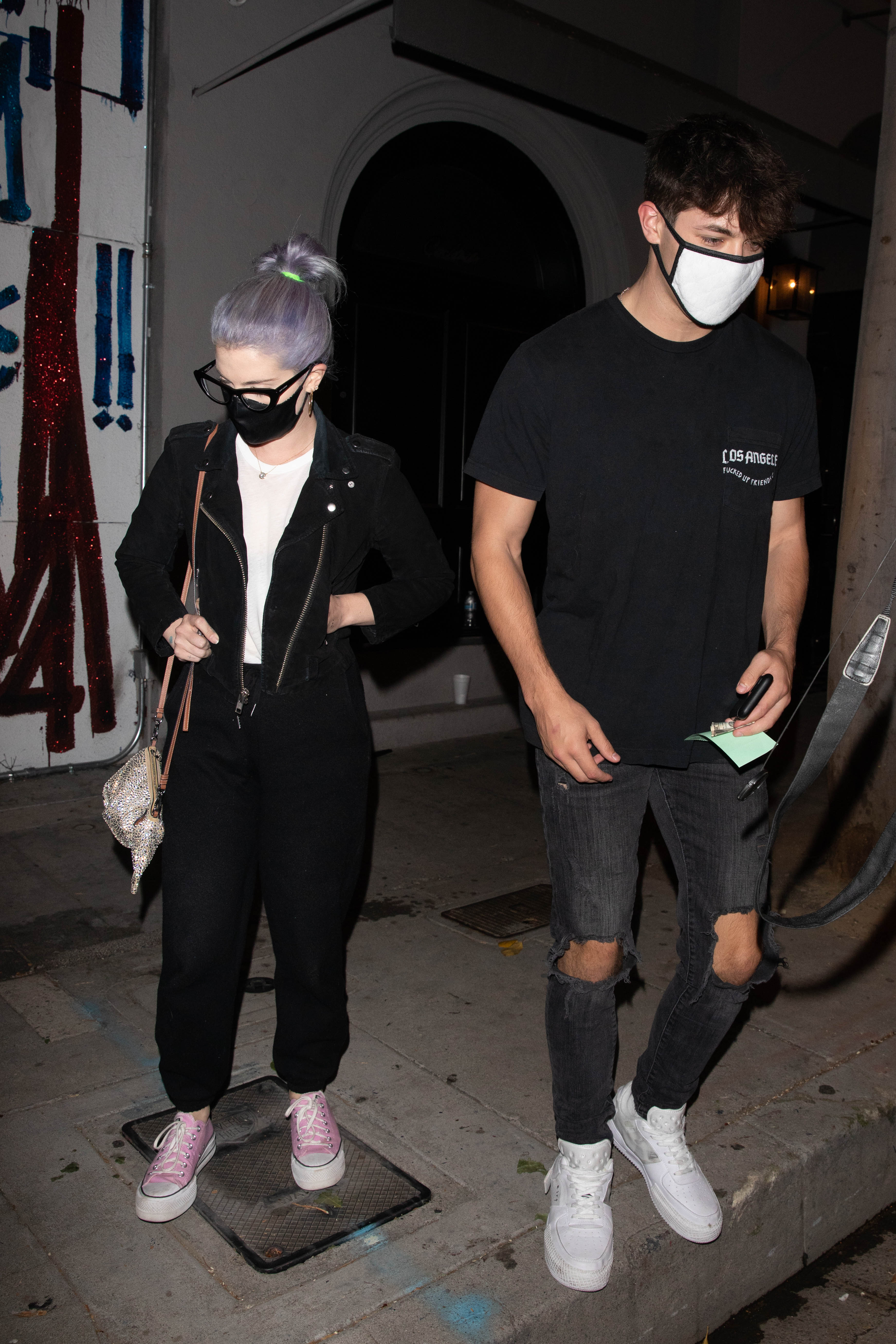 kelly-osbourne-griffin-johnson-tiktok-dinner-at-craigs