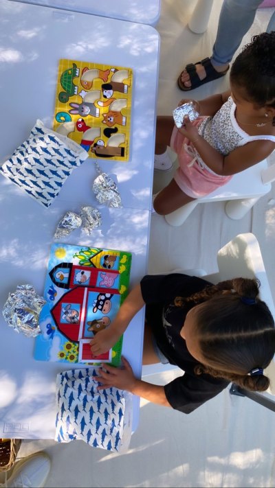 Dream Kardashian and True Thompson In Preschool