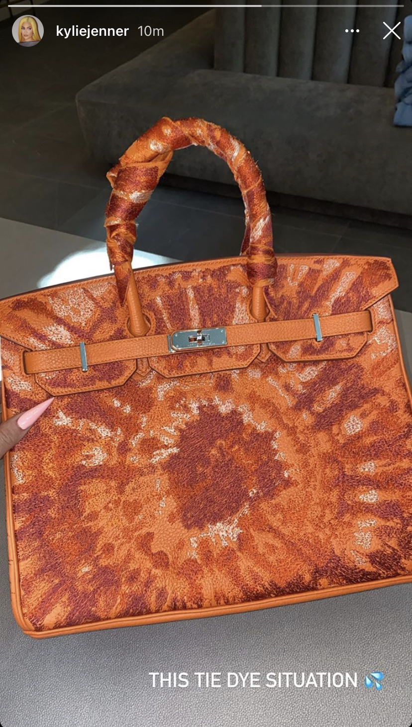 Kylie Jenner Adds Tye Dye Birkin by Jay Ahr To Her Collection