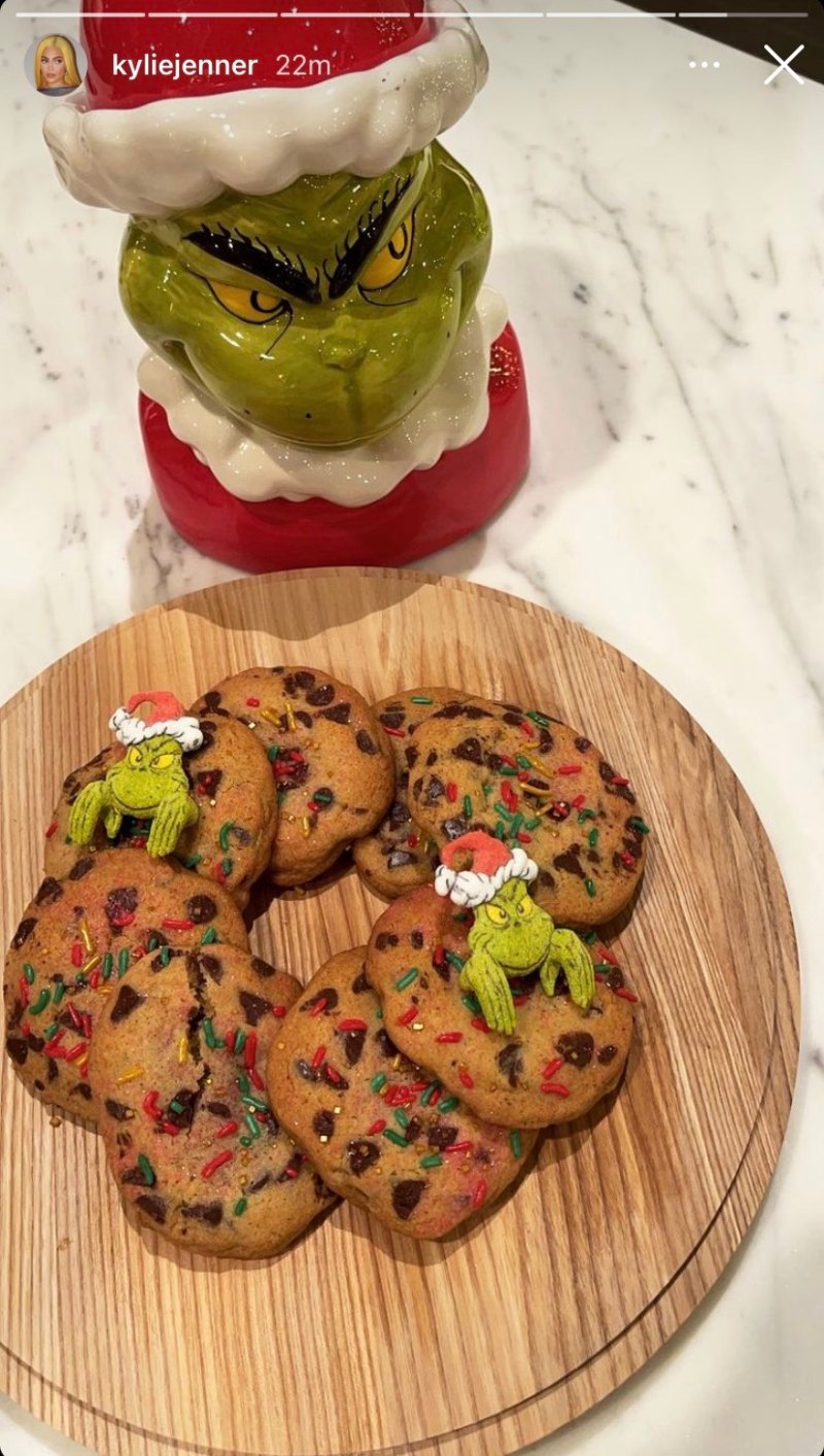 kylie-jenner-food-diet-christmas-cookies-the-grinch