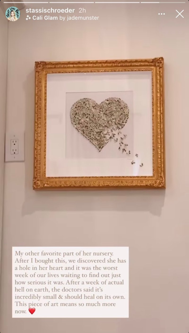 Stassi schroeder nursery heart photo