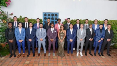 Tayshia Adams Bachelorette Contestants FRONT ROW: DEMAR, ED, CHASEN, BLAKE MOYNES, EAZY, TAYSHIA ADAMS, JOE, ZAC C., RILEY, BRENDAN, NOAHBACK ROW: BENNETT, JASON, PETER, IVAN, MONTEL, SPENCER, BEN, JORDAN C., JAY, KENNY