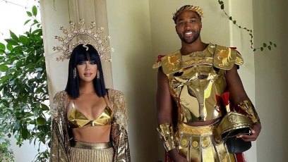 Khloe Kardashian and Tristan Thompson Are Halloween Royalty in Photos With True After Reconciliation