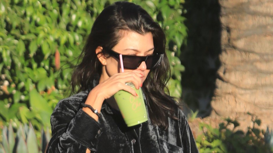 A Cool Mom! Kourtney Kardashian Looks Edgy in an All-Black Outfit With Chunky Boots