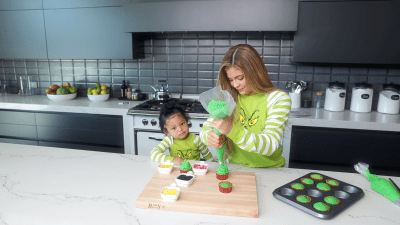 BRB, Crying! Stormi Webster Tells Mom Kylie Jenner She's 'So Beautiful' While Baking Grinch Cupcakes