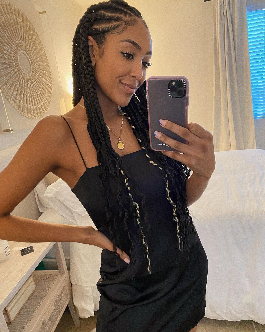 A Beauty! Bachelorette Tayshia Adams Shows Off Her New 'Fun Look' for the American Music Awards