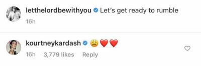 Kourtney Kardashian Reacts to Scott Disick's Photo of Reign