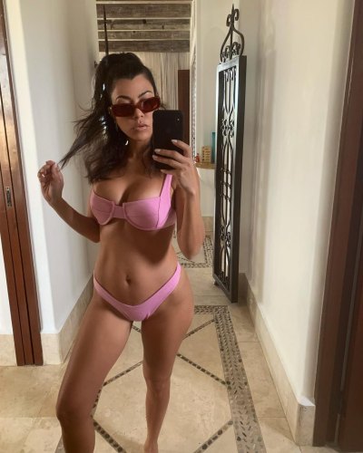 Kourtney Kardashian Reacts to Pregnancy Rumors After Bikini Pic