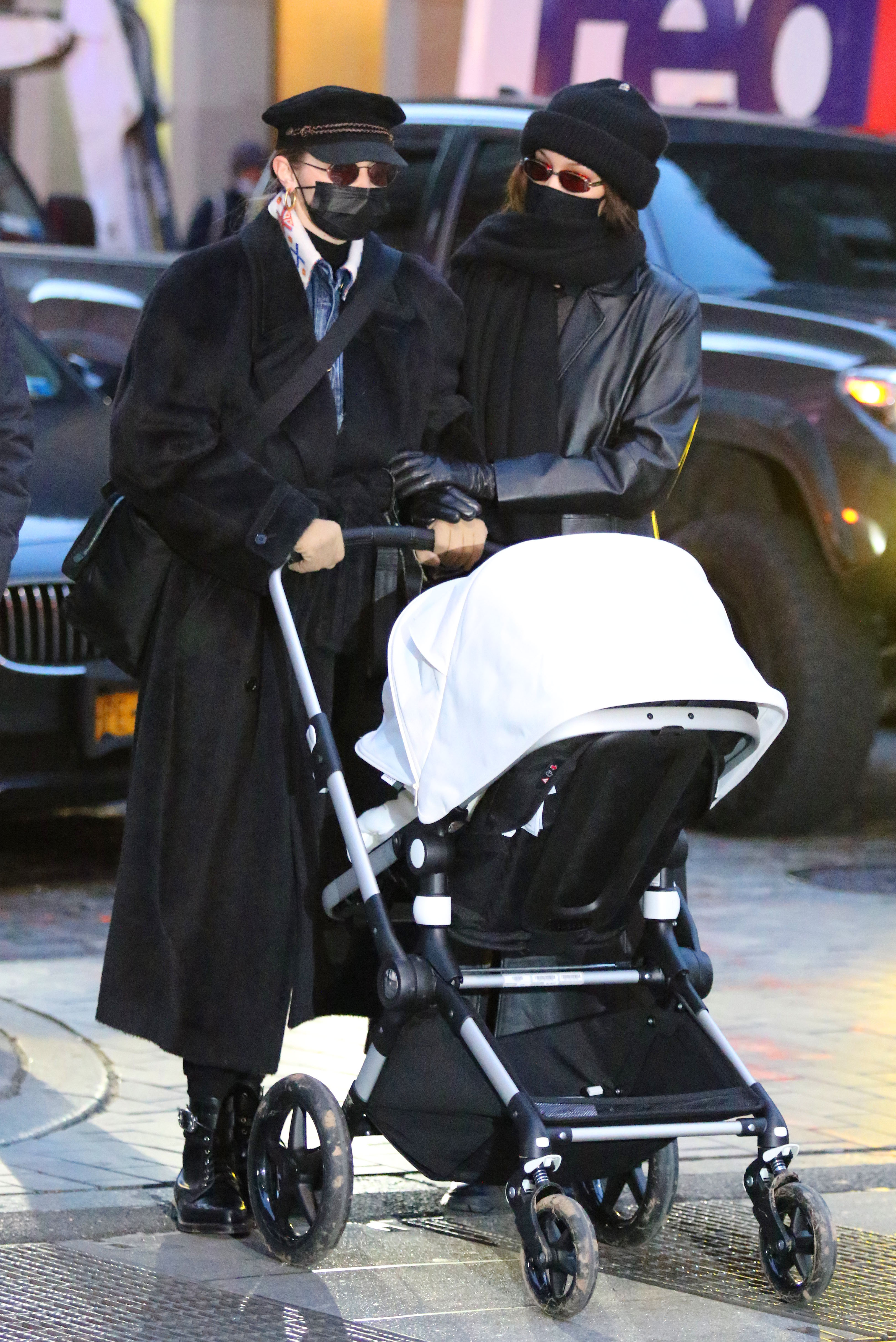Family Affair! Gigi Hadid Takes a Stroll With Her Newborn Baby and Sister Bella in NYC