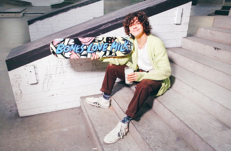 Jack Dylan Grazer joins the California Milk Processor Board and Feeding America to kick-off the #Skate2Donate challenge