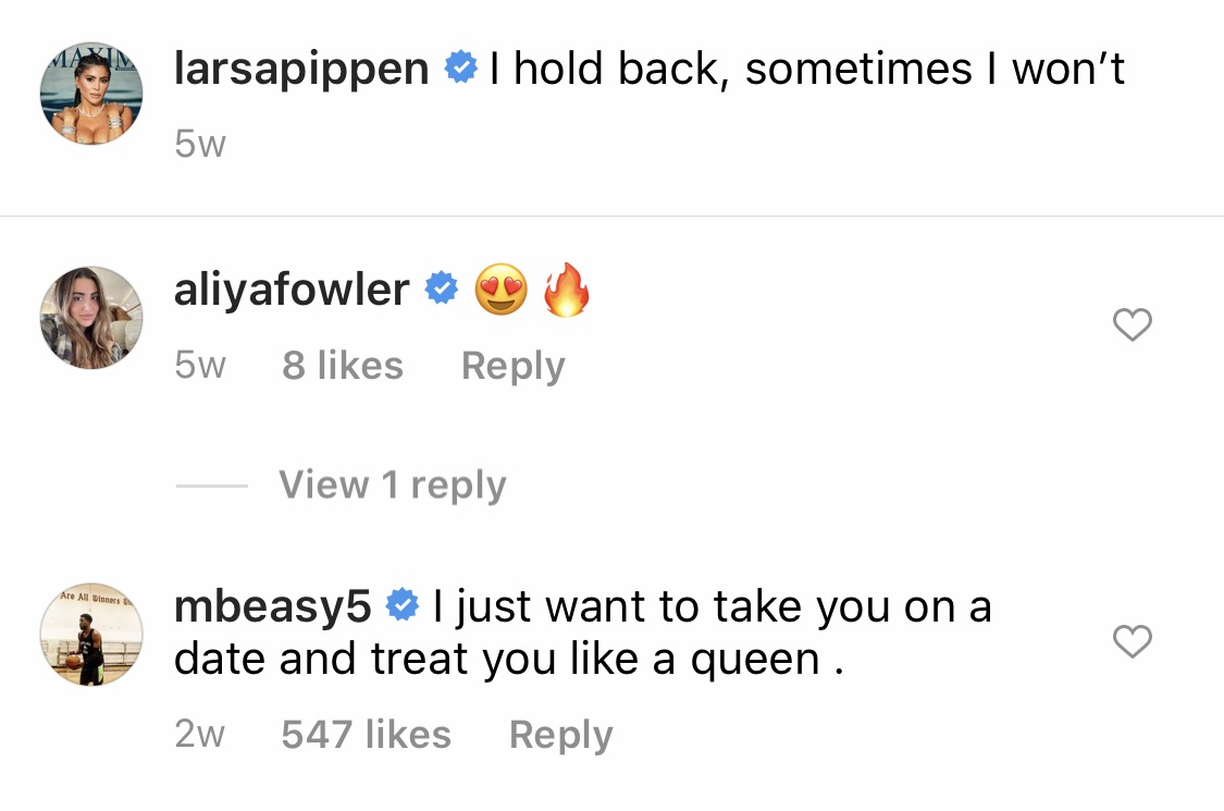 Malik Beasley Asked Out Larsa Pippen