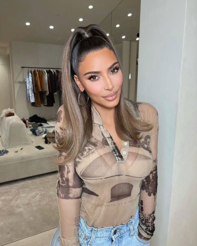 Kim Kardashian Switches Up Her Look