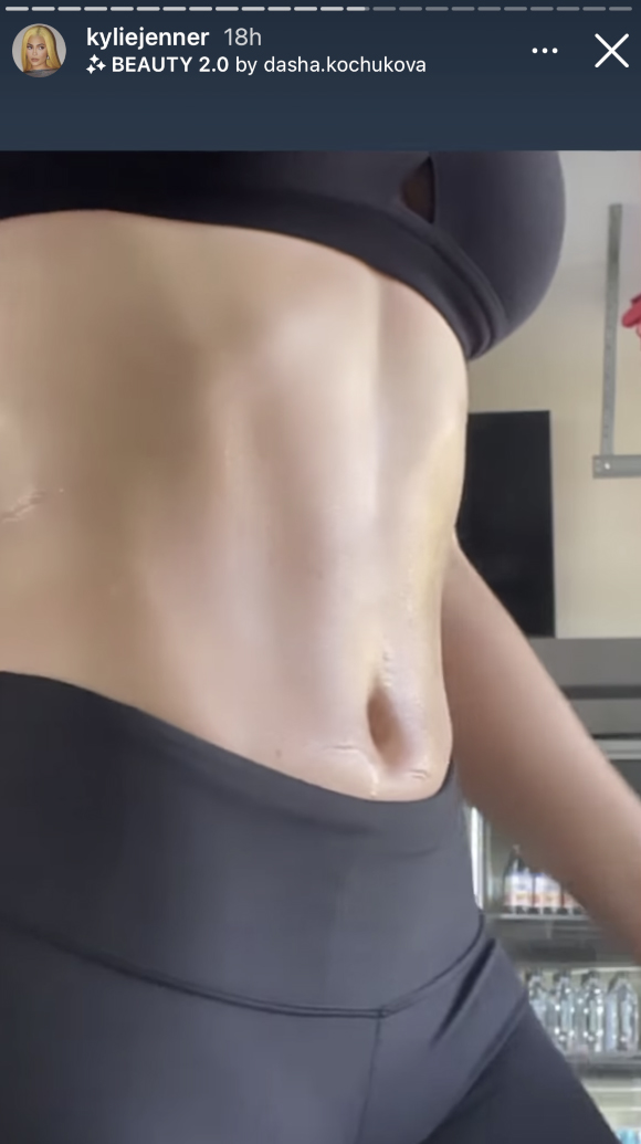 Kylie Jenner Flaunts Her Toned Tummy and Cleavage After a Hard Workout