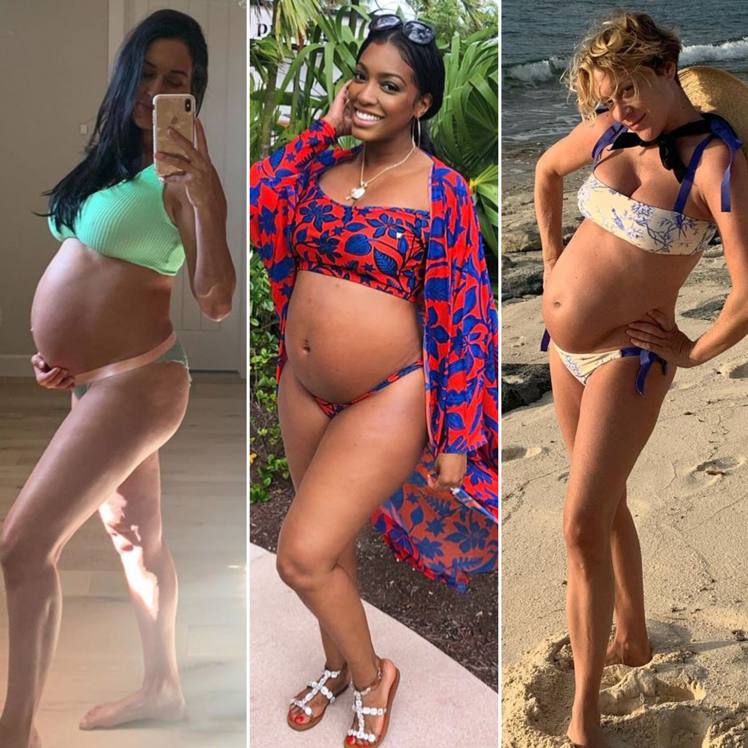 Instalaciones Escultor Lágrima Pregnant Celebrities in Bikinis: Stars Show Off Baby Bumps