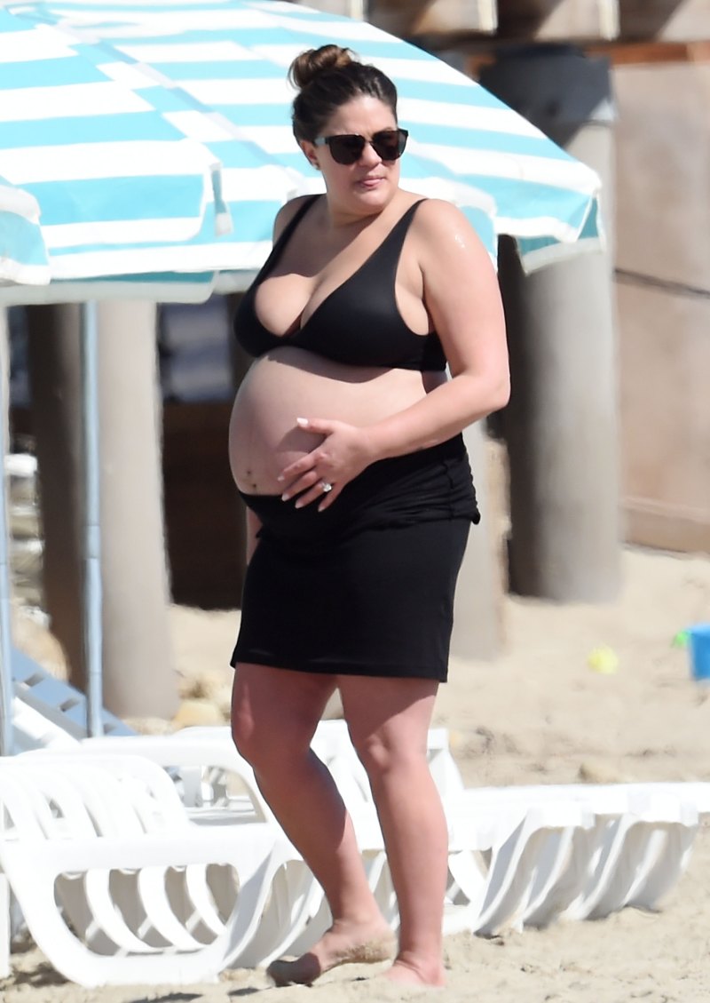 brittany-cartwright-baby-bump-beach-with-lala-kent