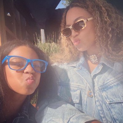 Beyonce and Daughter Blue Ivy Are Twinning in Rare Photo