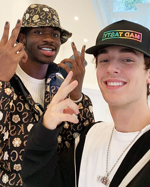 Lil Nas X and Bryce Hall