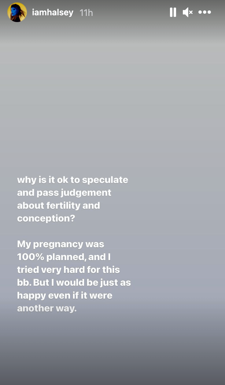 Halsey Says Her Pregnancy Was '100 Percent Planned' After Receiving 'Judgement'