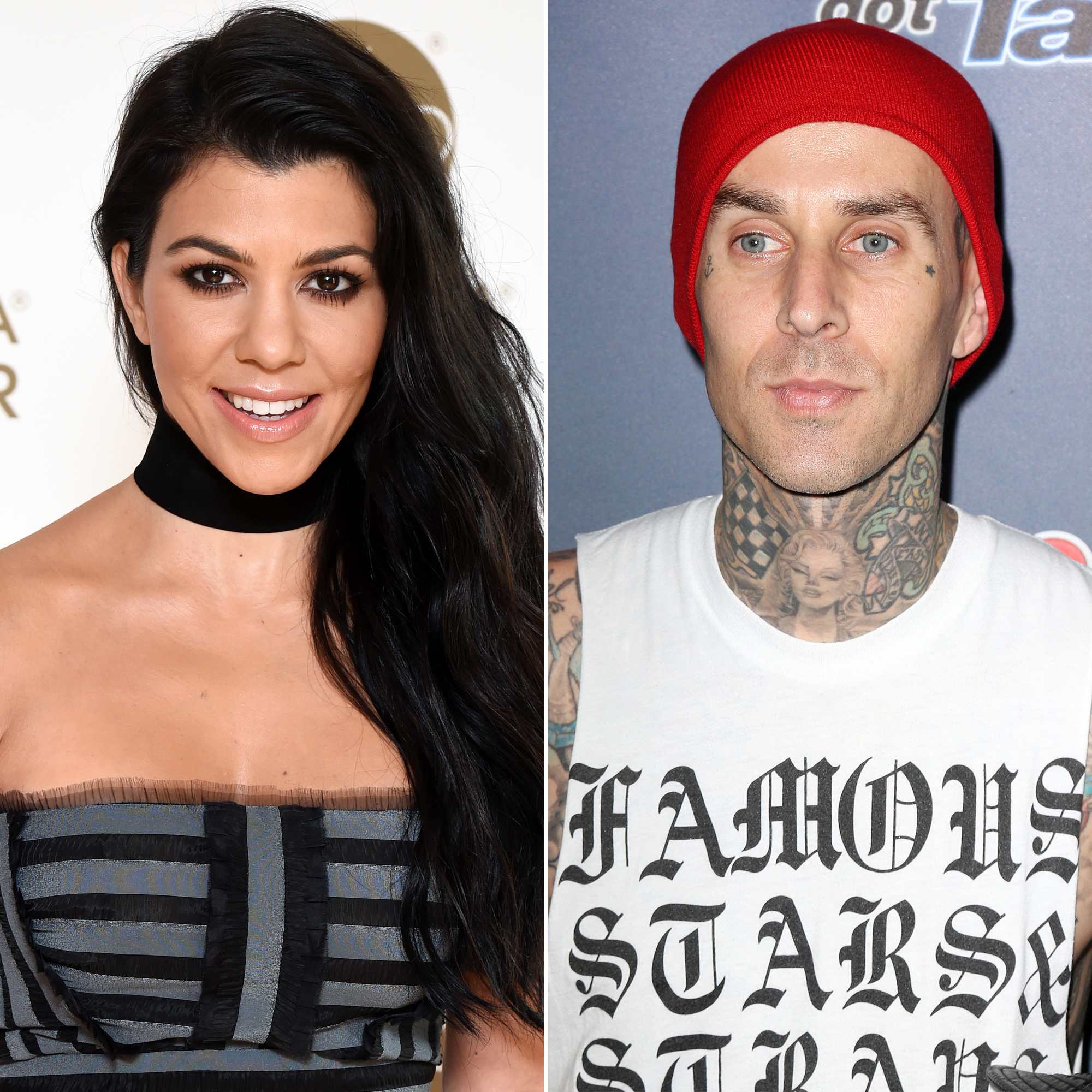 Kourtney Kardashian and Boyfriend Travis Barker Cozy Up to Each Other After Lunch Date in L.A.