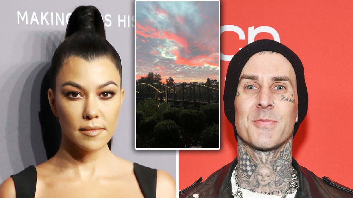 Kourtney Kardashian and Boyfriend Travis Barker Enjoy a Romantic Sunset Date