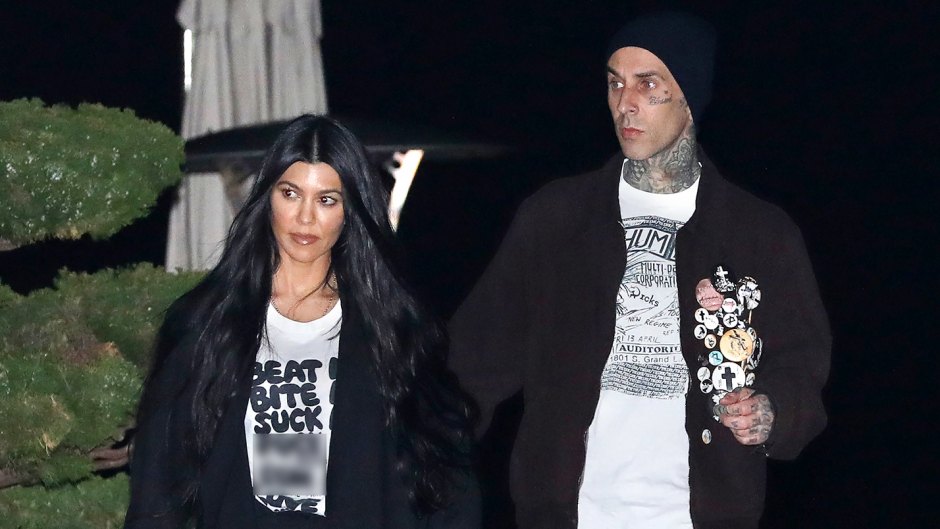 Kourtney Kardashian and Boyfriend Travis Barker Spotted on Romantic Dinner Date at Nobu
