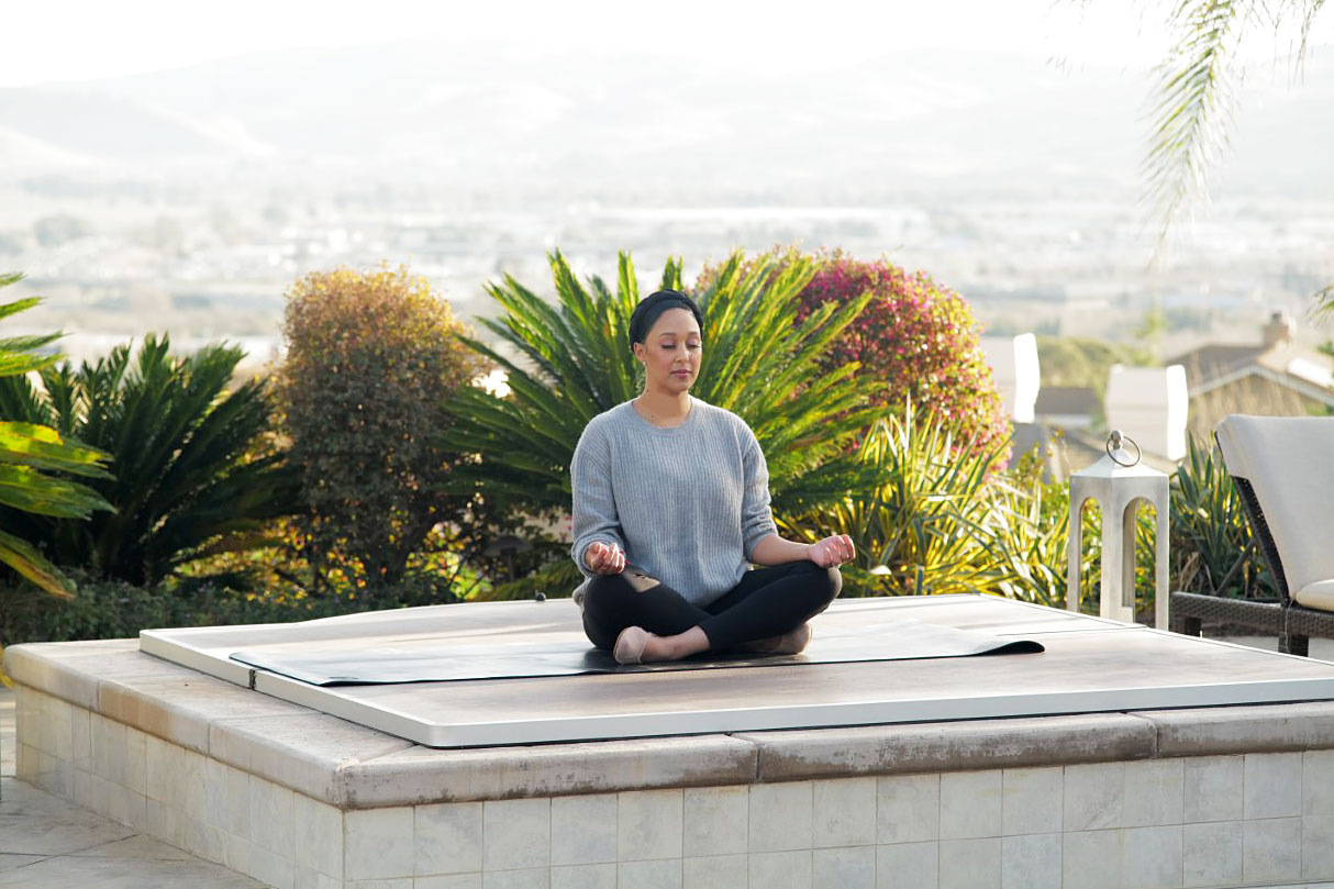 Tamera Mowry Meditating