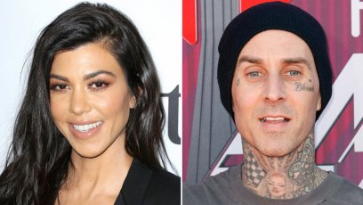 Kourtney Kardashian's Boyfriend Travis Barker Shows Off Custom Dinnerware With Their Names on It