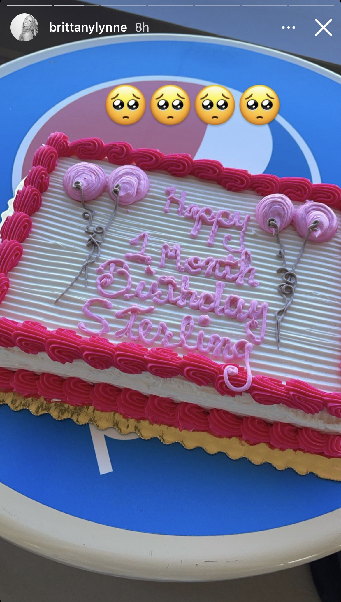 brittany-matthews-celebrates-baby-sterling-1-month-birthday-kansas-city-royals-game