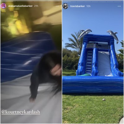 kourtney-kardashian-travis-alabama-barker-blow-up-slide
