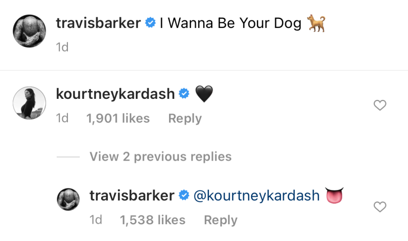 kourtney-kardashian-travis-barker-flirty-comments-i-wanna-be-your-dog
