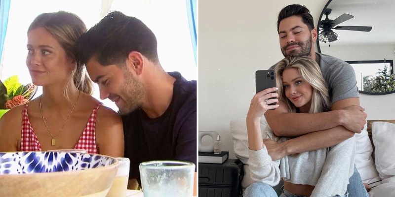 Hannah Godwin and Dylan Barbour Adam Gottschalk Bachelor Couples Then and Now