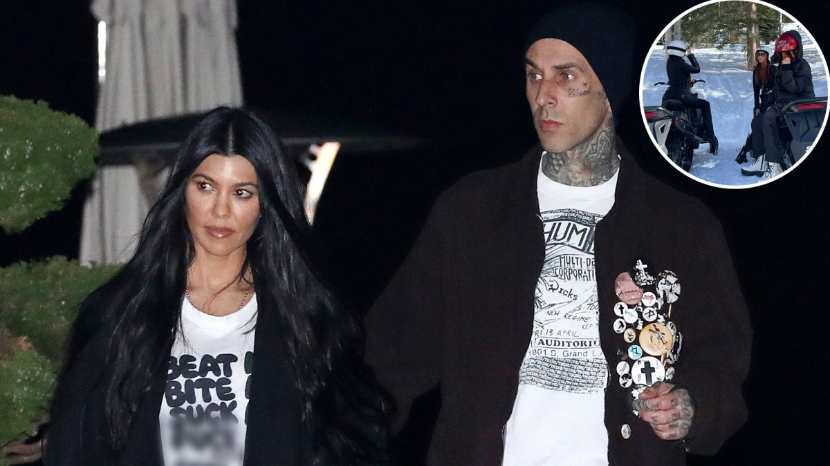 Kourtney and Travis Take Their Families on Utah Ski Trip: Photos