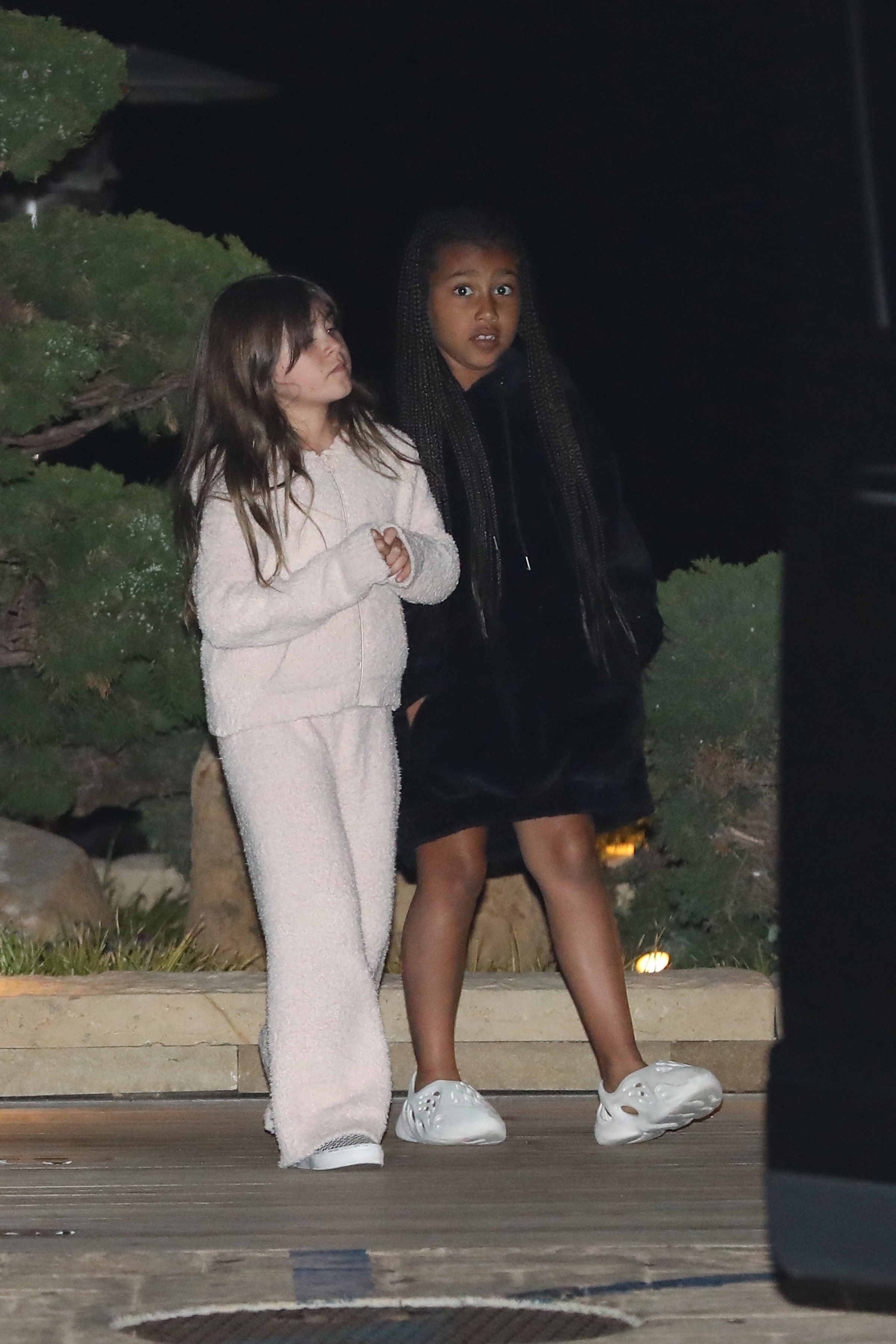 Kourtney Kardashian Brings Her Daughter Penelope and Niece North On Date Night With Travis Barker