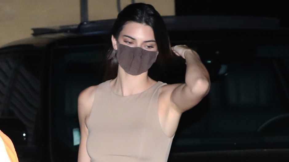 Kendall Jenner Flaunts Her Abs in a Crop Top and Leather Pants While Grabbing Dinner at Nobu Malibu
