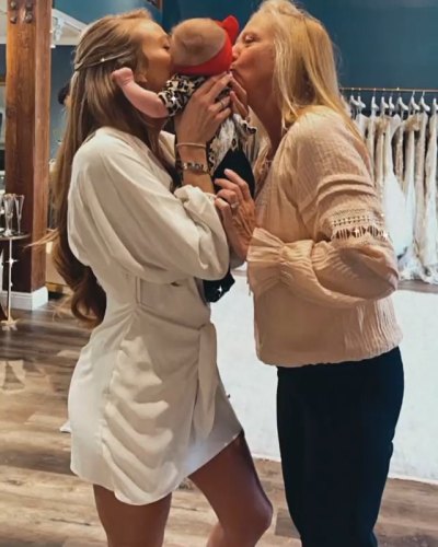 Patrick Mahomes and Fiancee Brittany Matthews' Daughter Sterling Helps Mom Find Her Wedding Dress