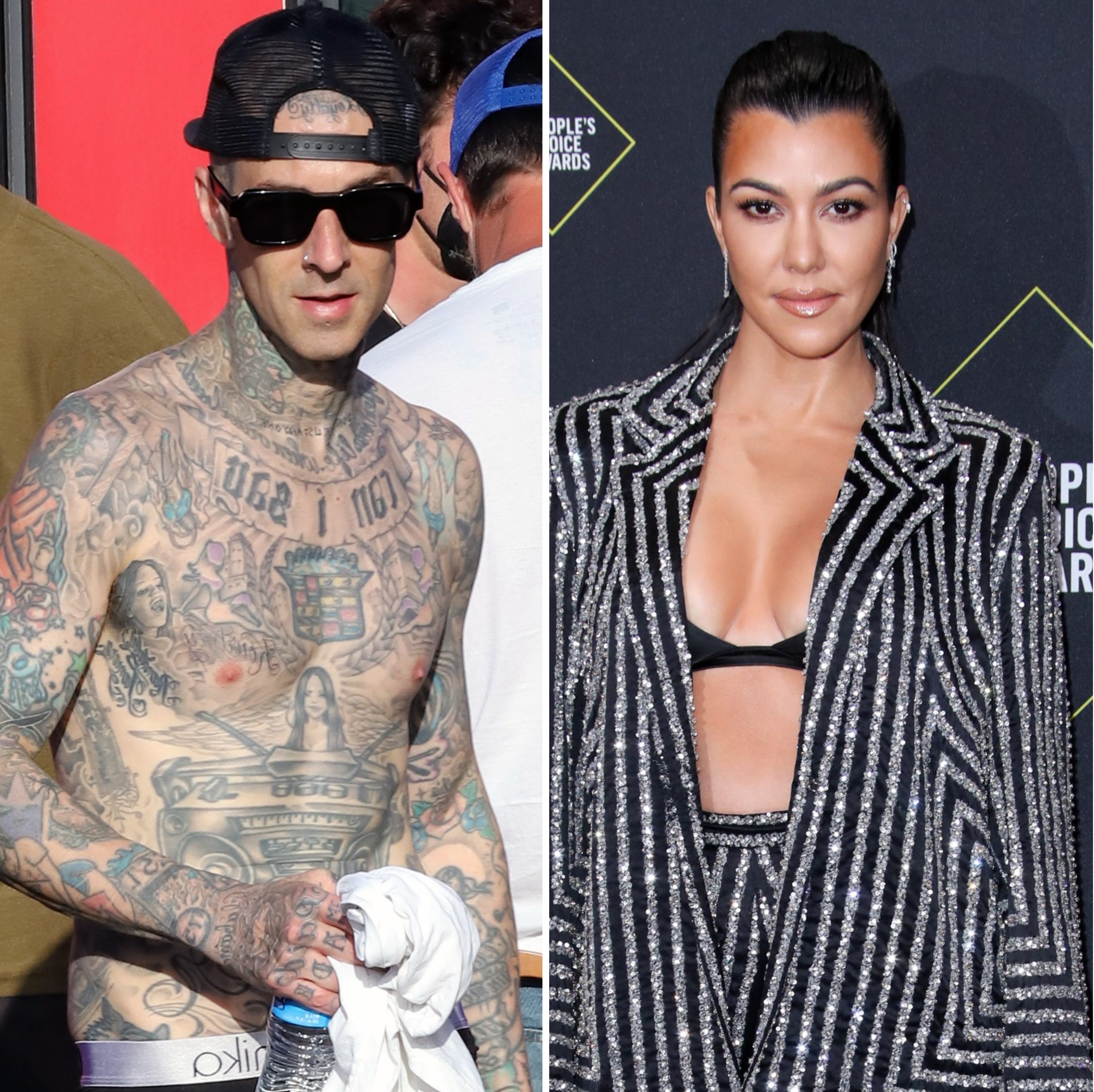 Travis Barker Gets Tattoo of Wife Kourtney Kardashians Eyes  wusa9com