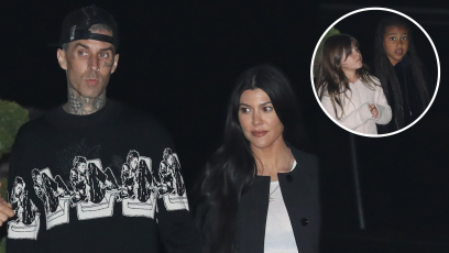 Kourtney Kardashian Brings Her Daughter Penelope and Niece North On Date Night With Travis Barker