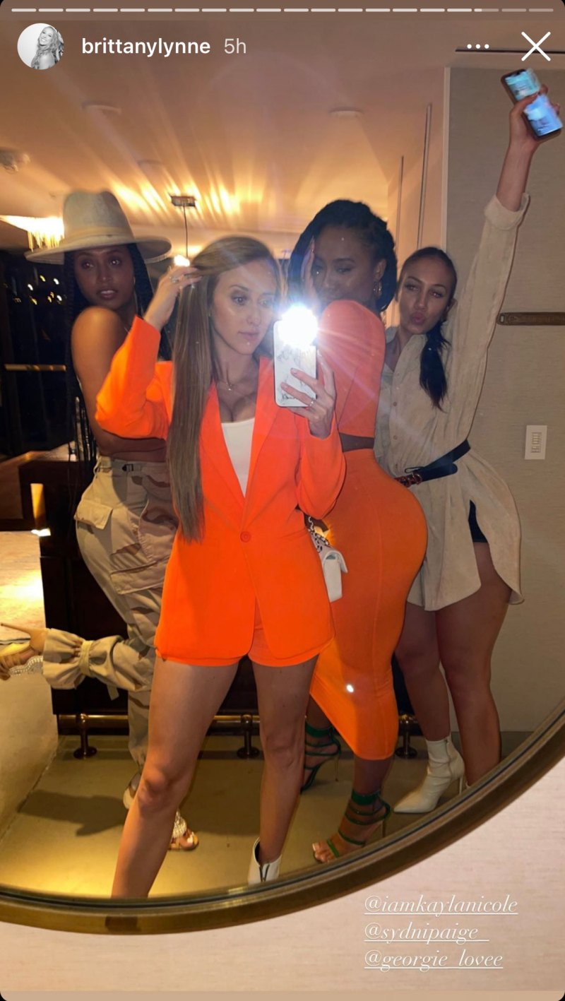brittany-matthews-sexy-orange-blazer-wedding-dress-try-on-trip