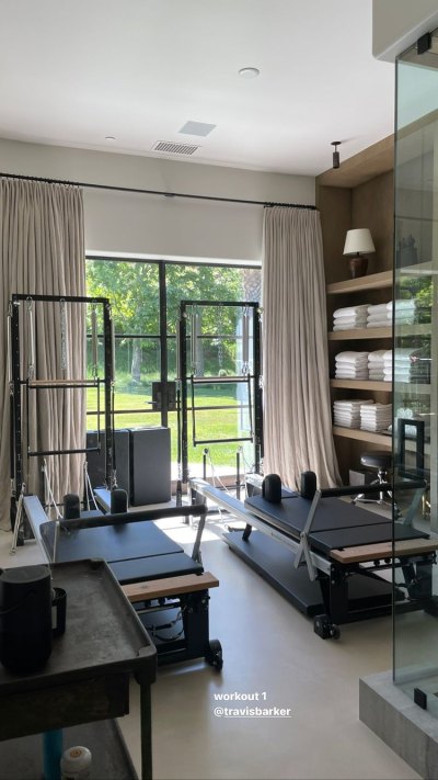 Fit Couple! Kourtney Kardashian and Travis Barker Break a Sweat Together: 'Workout 1'