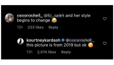 Kourtney Kardashian Clap Back Photo 2019
