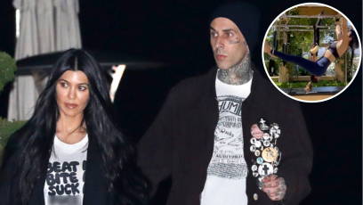 Fit Couple! Kourtney Kardashian and Travis Barker Break a Sweat Together: 'Workout 1'