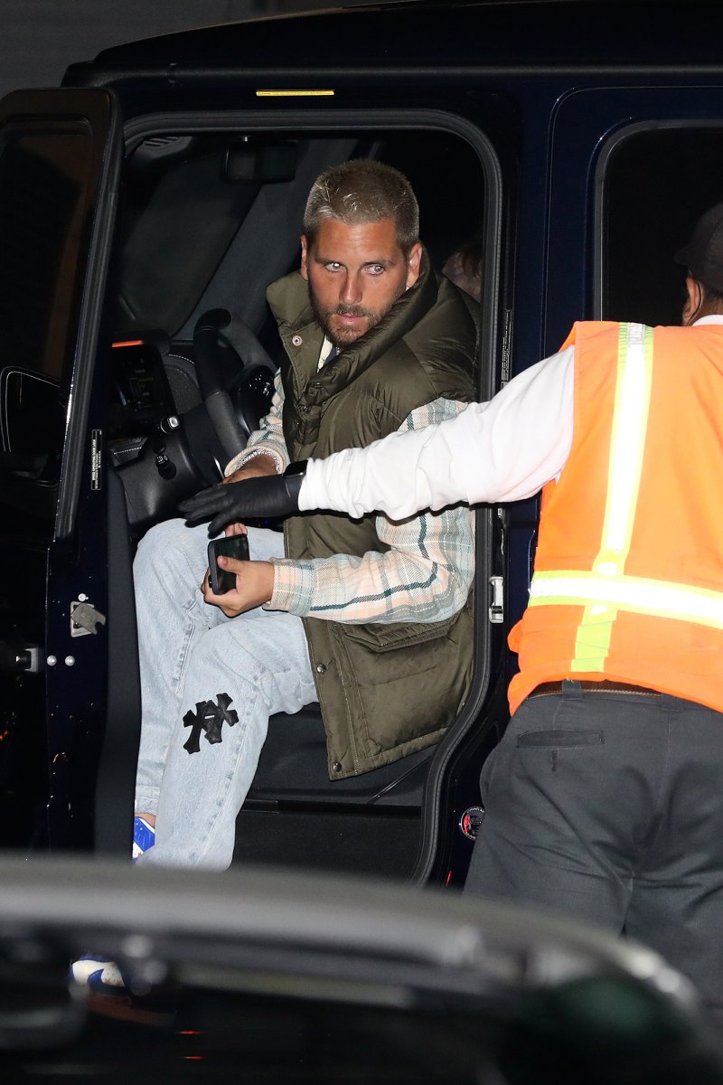 Scott Disick and Amelia Gray along with sister Delilah Belle Hamlin grab dinner at Nobu Malibu