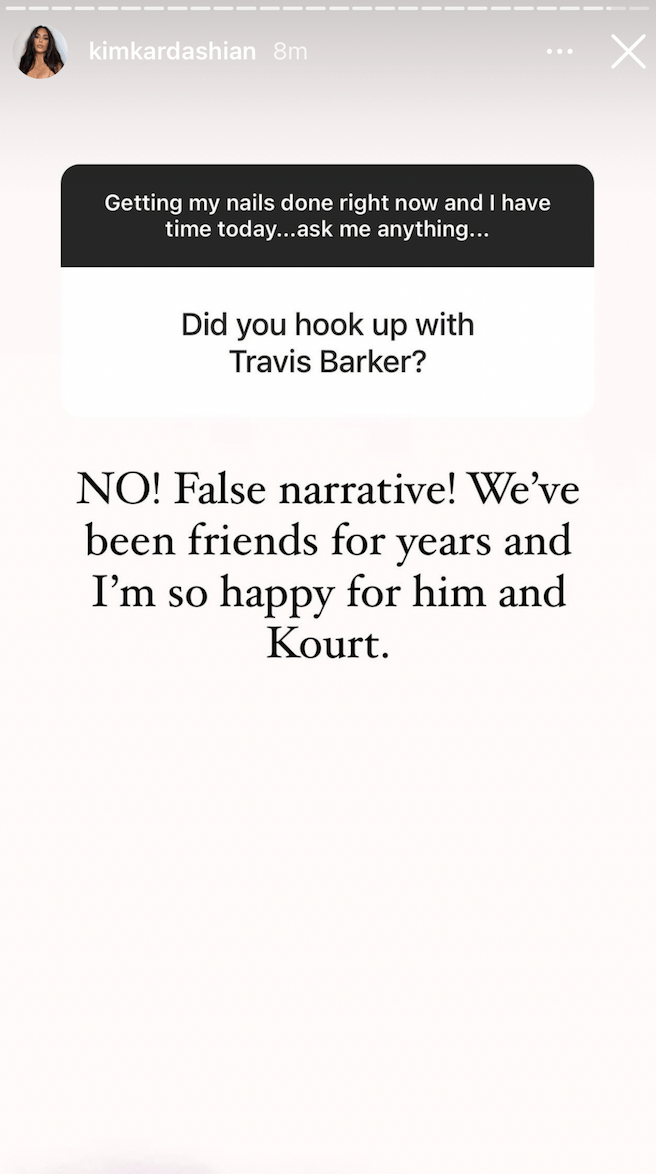 Kim Kardashian Shuts Down Hookup Rumors