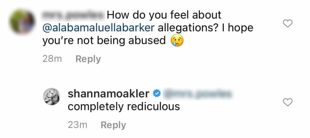 Shanna Moakler Responds to Daughter Alabama Barker’s Claims