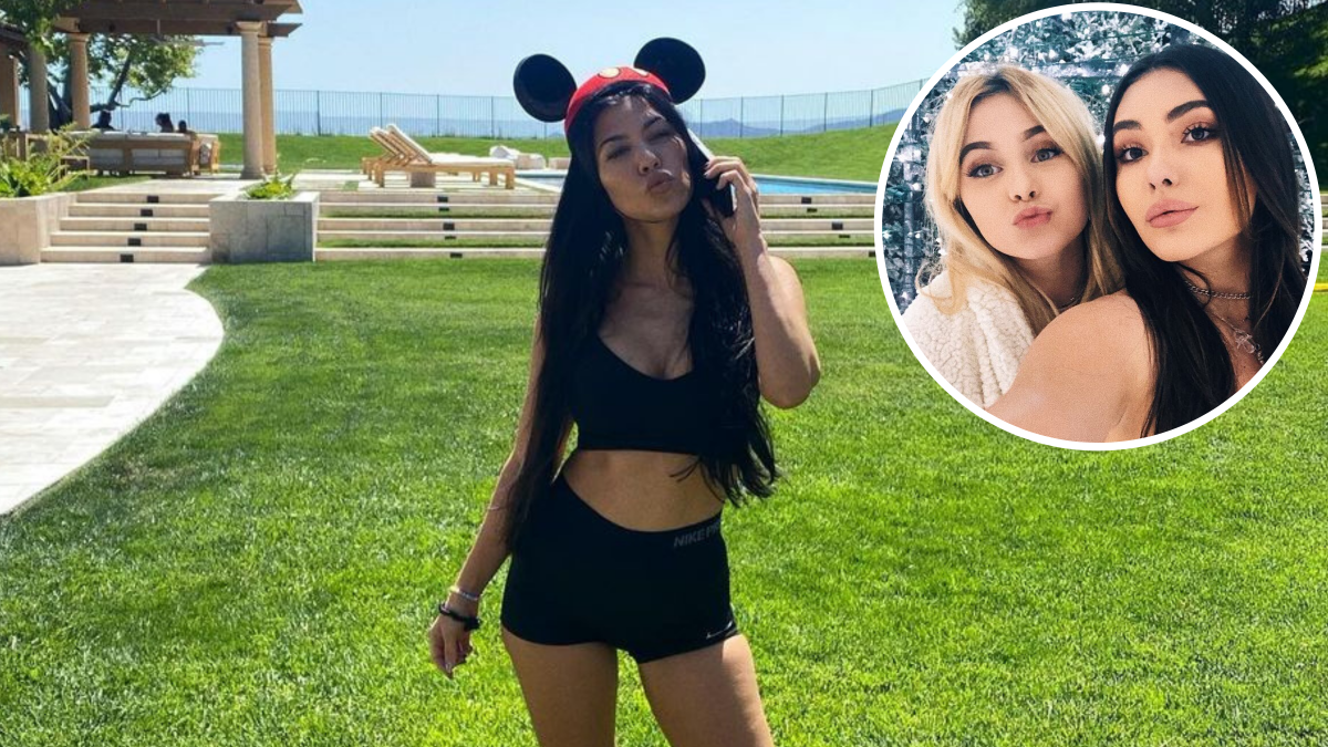 Alabama Barker and Atiana De La Hoya Do Pilates at Kourtney Kardashian's House