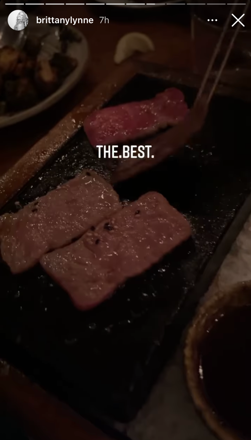 brittany-matthews-food-diet-dinner-wedding-dress-trip