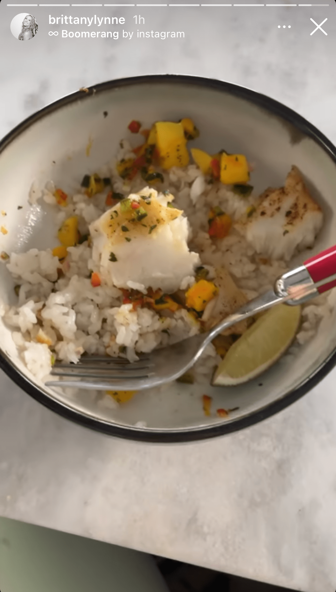 brittany-matthews-food-diet-lime-rice