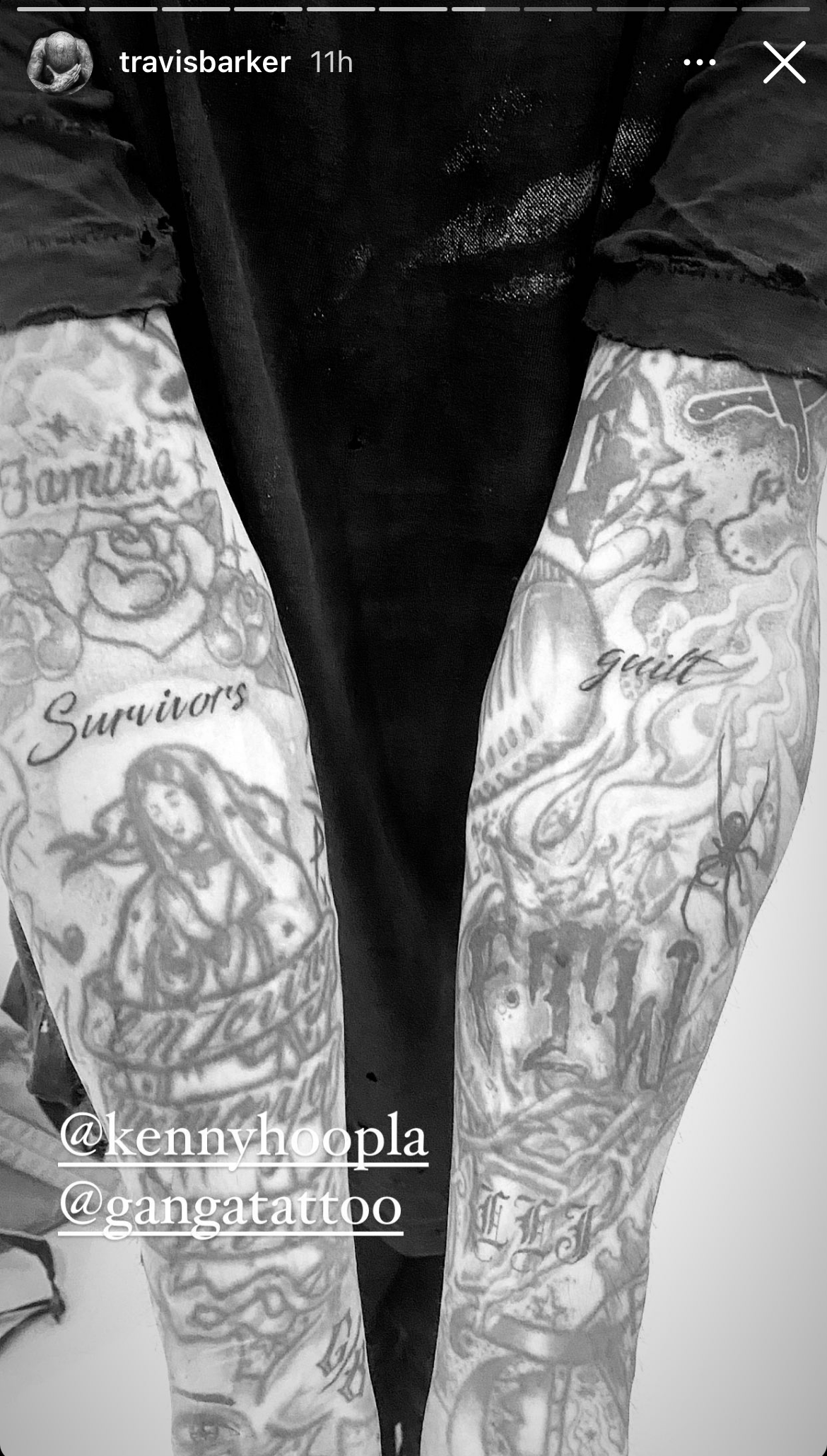Travis Barker Gets New Dont Trust Anyone Tattoo on His Neck