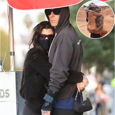 Kourtney Kardashian and Boyfriend Travis Barker Show the Most PDA While Making Out on the Street in L.A.