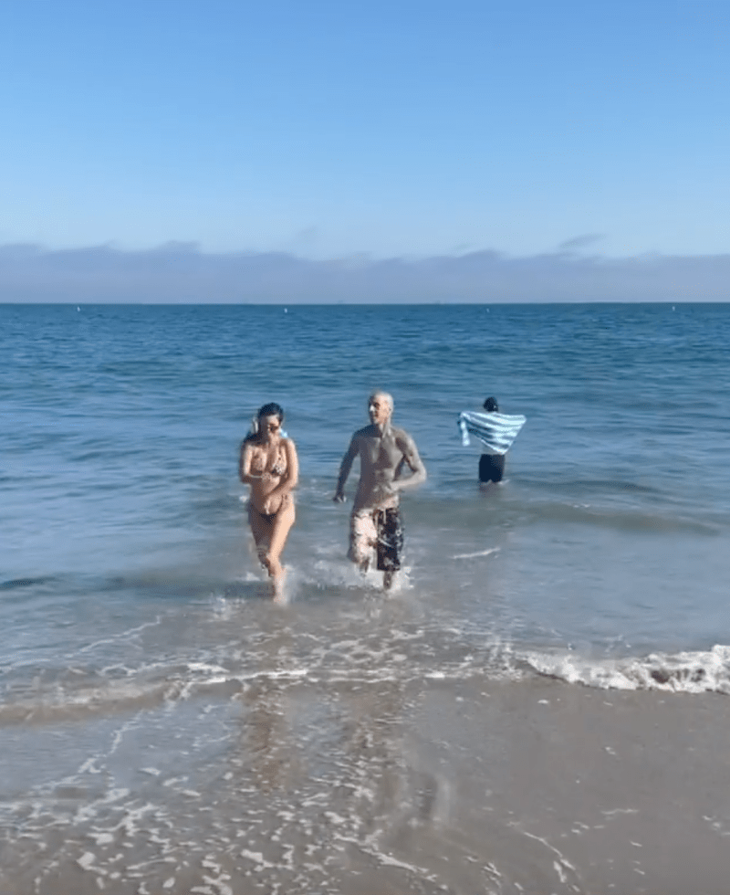 Kourtney Kardashian, Travis Barker and His Kids Have the 'Best Weekend' During Montecito Beach Trip